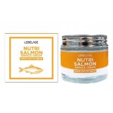 Ампульный крем с маслом лосося LEBELAGE Ampule Cream Nutri Salmon 70 мл